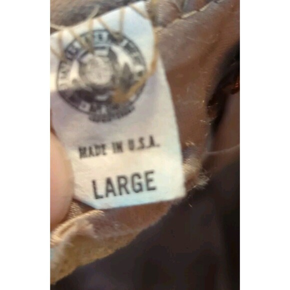 LL Bean Drivers Newsboy Hat Cap Large Brown Quality De Luxe Leather Vintage - Picture 8 of 12